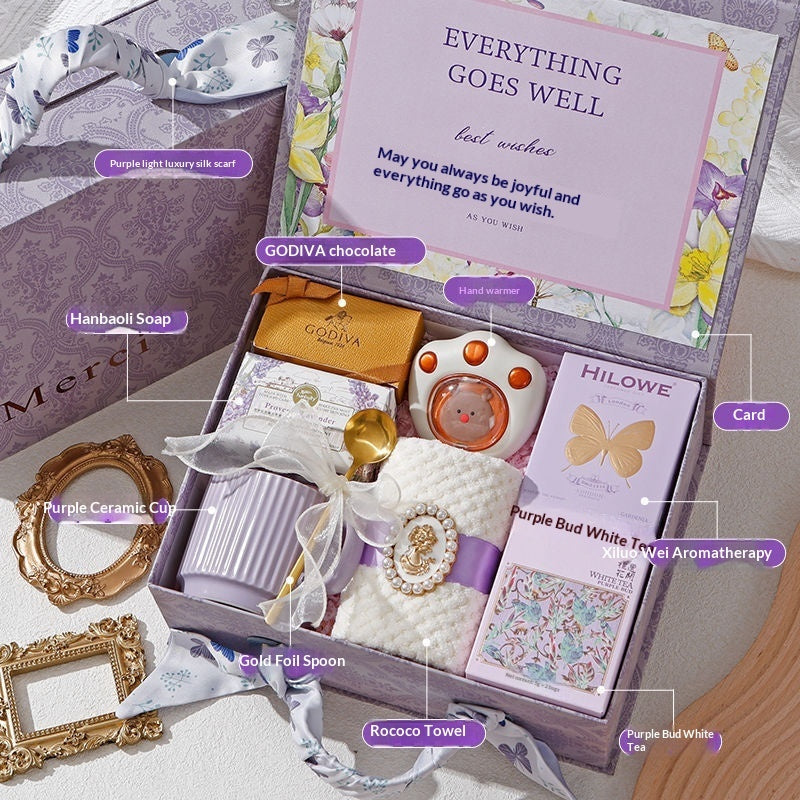 International Women's Day Gift Goddess Bridesmaid Wedding High-end Practical Birthday Gift Box Wedding Guest Gift
