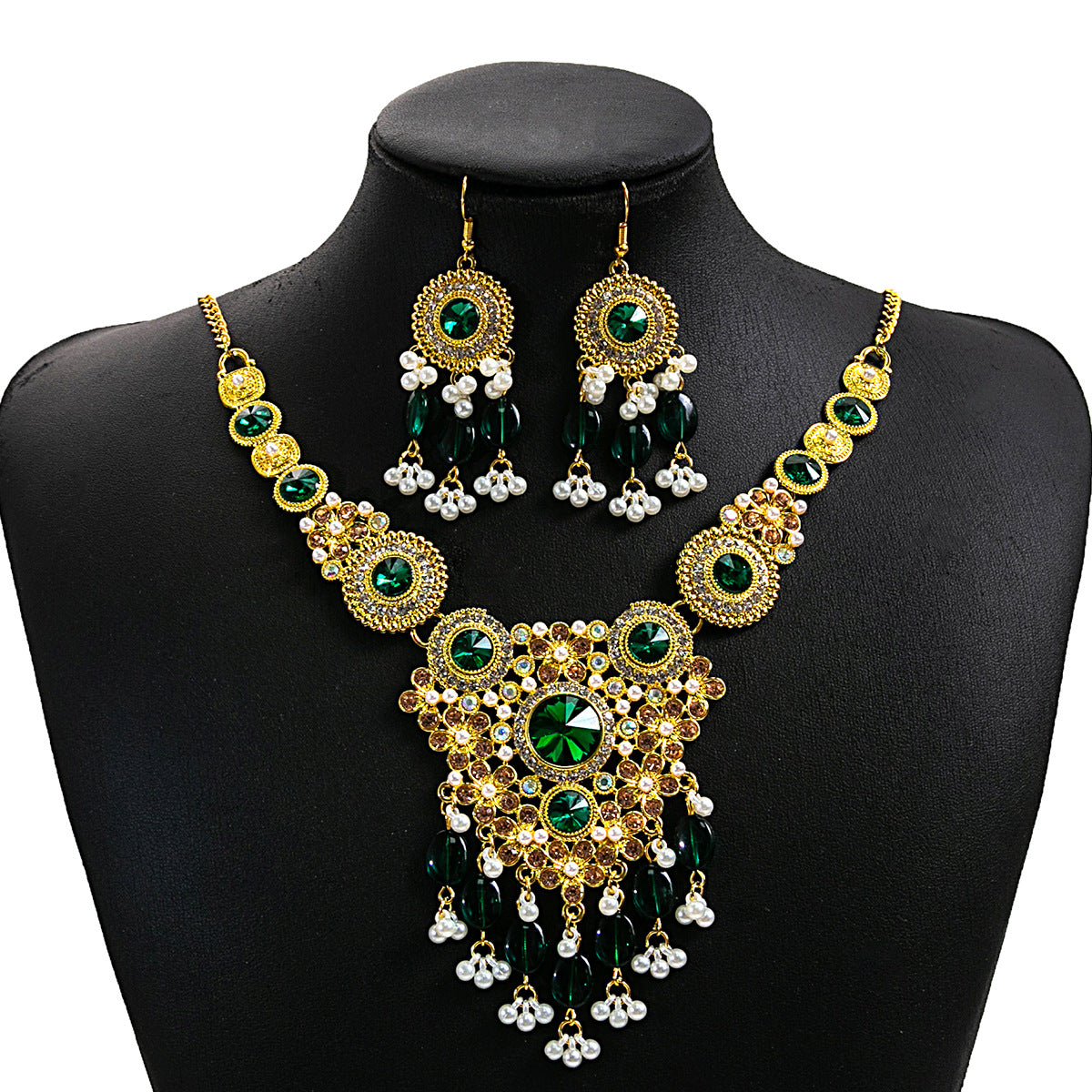 European And American Luxurious Exaggerating Jewelry Suit Retro