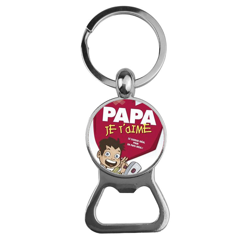 Ornaments Time Gemstone Bottle Opener Keychain