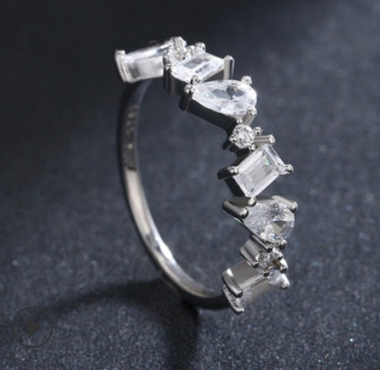 Irregular Zircon S925 Silver Bracelet