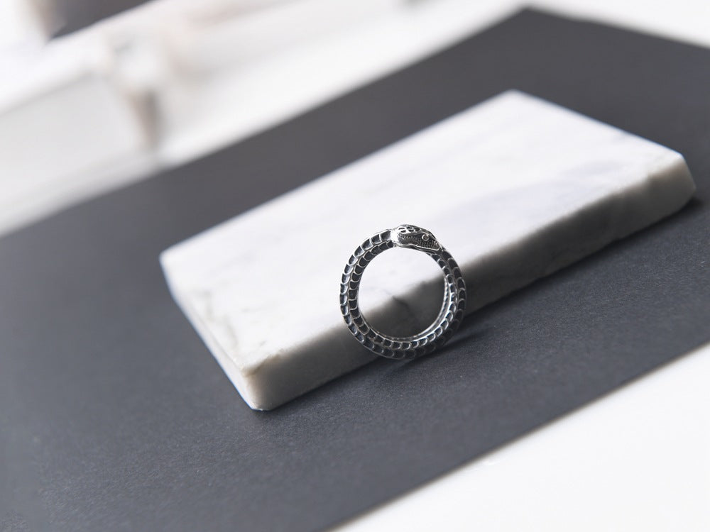 Ornament S925 Silver Snake Ring