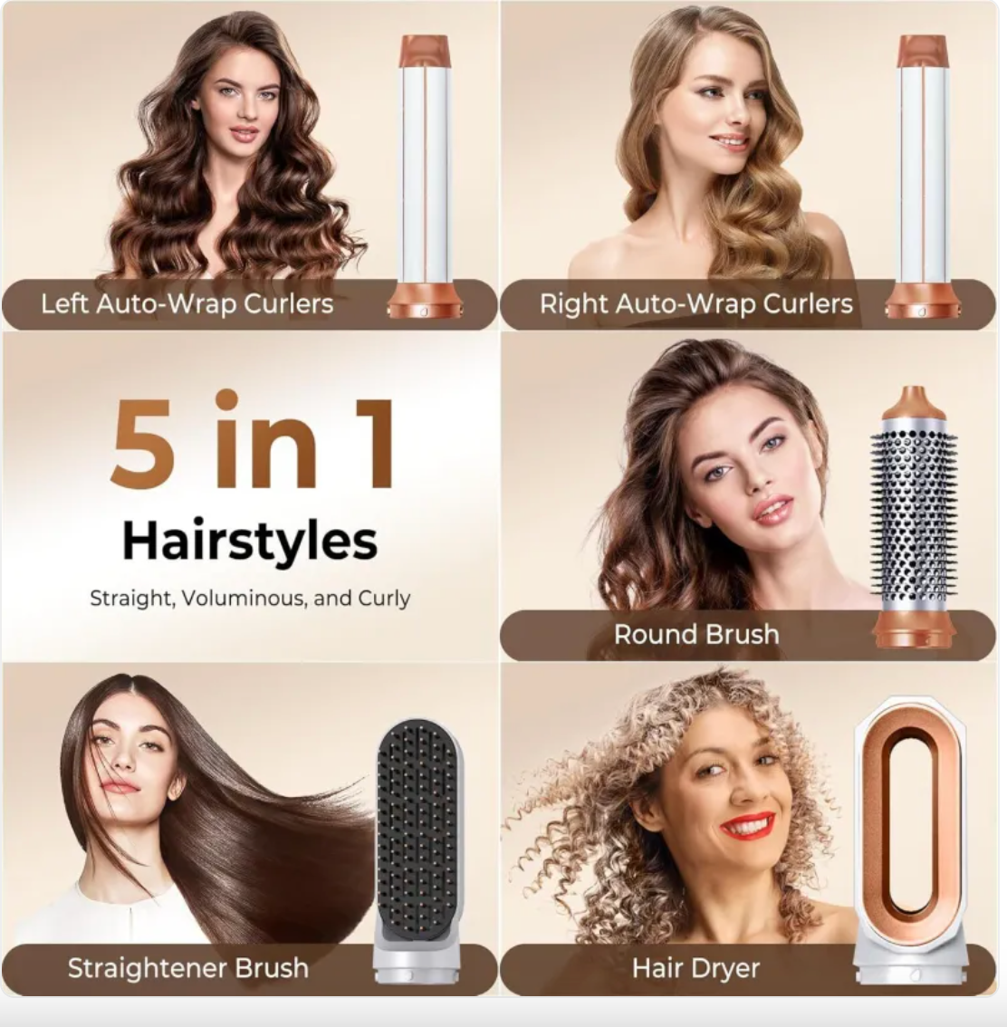 5-in-1 Hot Air Brush