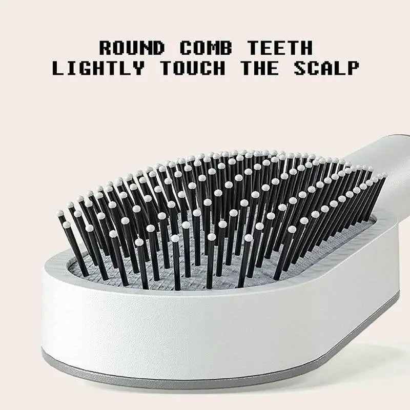 Self-Cleaning 3D Hair Brush
