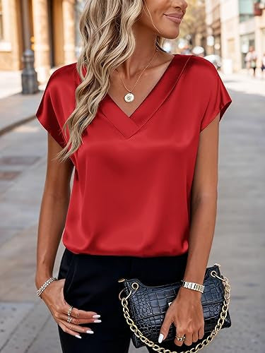 Women's Business V-Neck Casual Pullover Top