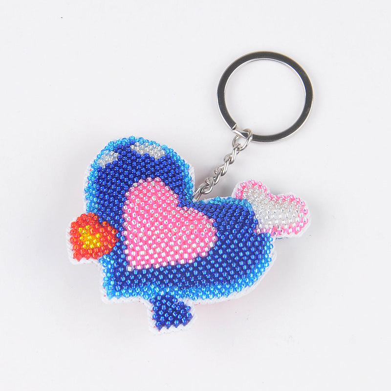 Cute Handmade DIY Full Beaded Keychain Pendant