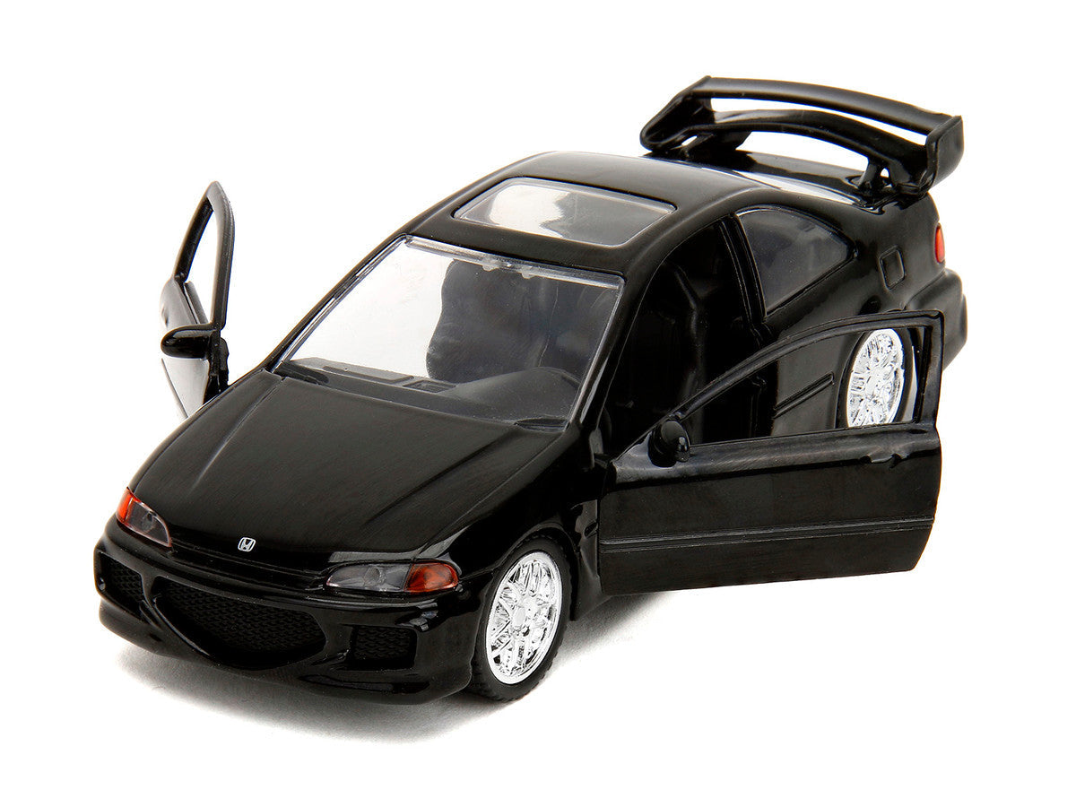 Heist Honda Civic EJ1 Black "The Fast and the Furious" (2001) Movie "Fast & Furious" Series 1/32 Diecast Model Car by Jada