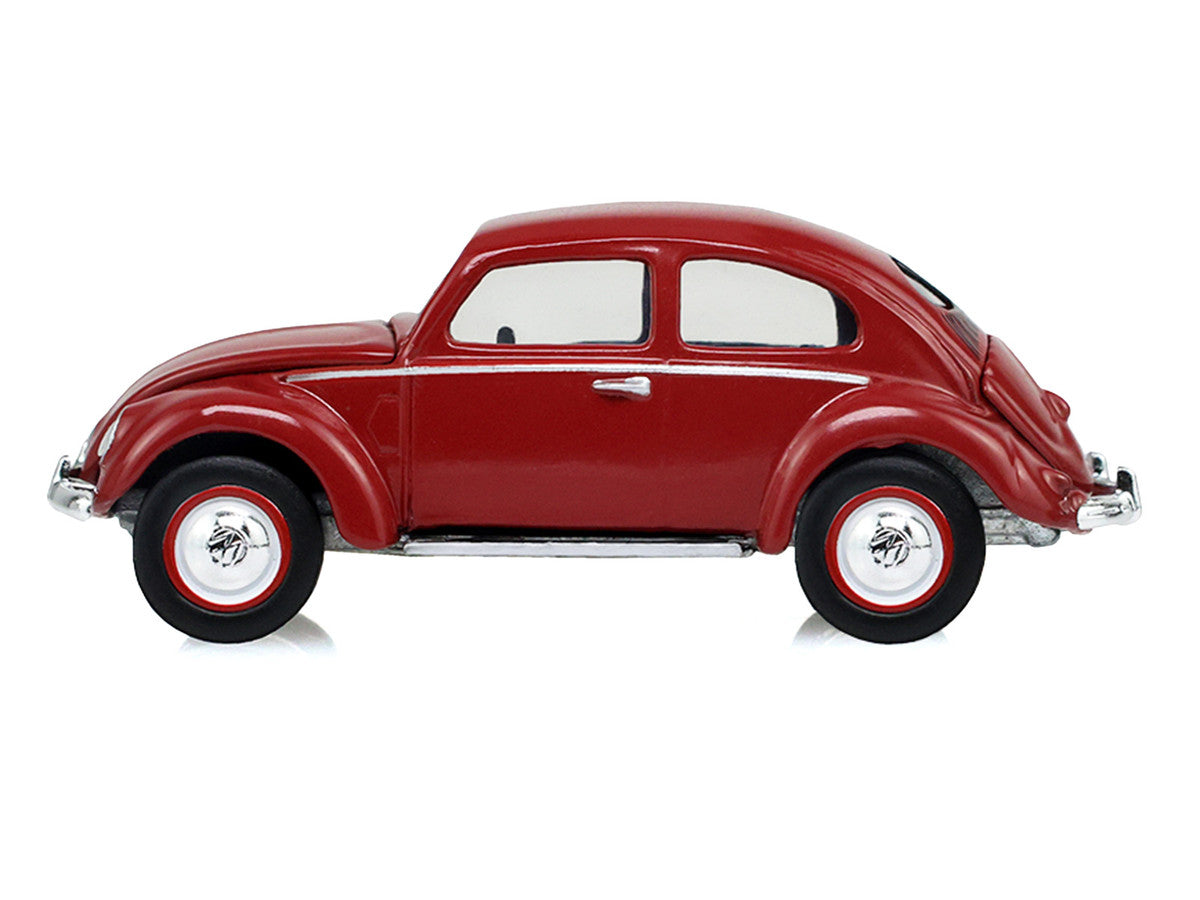 1953 Volkswagen Beetle Split Rear Window Dark Red "Club Vee-Dub" Series 22 1/64 Diecast Model Car by Greenlight