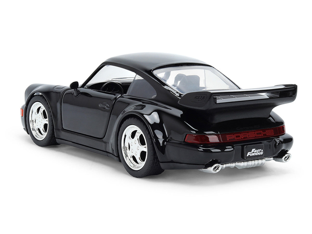 Porsche 911 Carrera RS 3.8 (964) Black "The Fast and the Furious: Tokyo Drift" (2006) Movie "25 Years of Fast & Furious" Series 1/32 Diecast Model Car by Jada