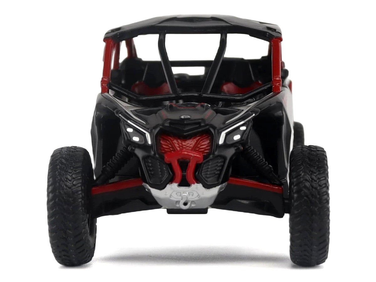 Can-Am Maverick X3 MAX X RC Turbo RR Gray and Red 1/32 Diecast Model by BRP Models