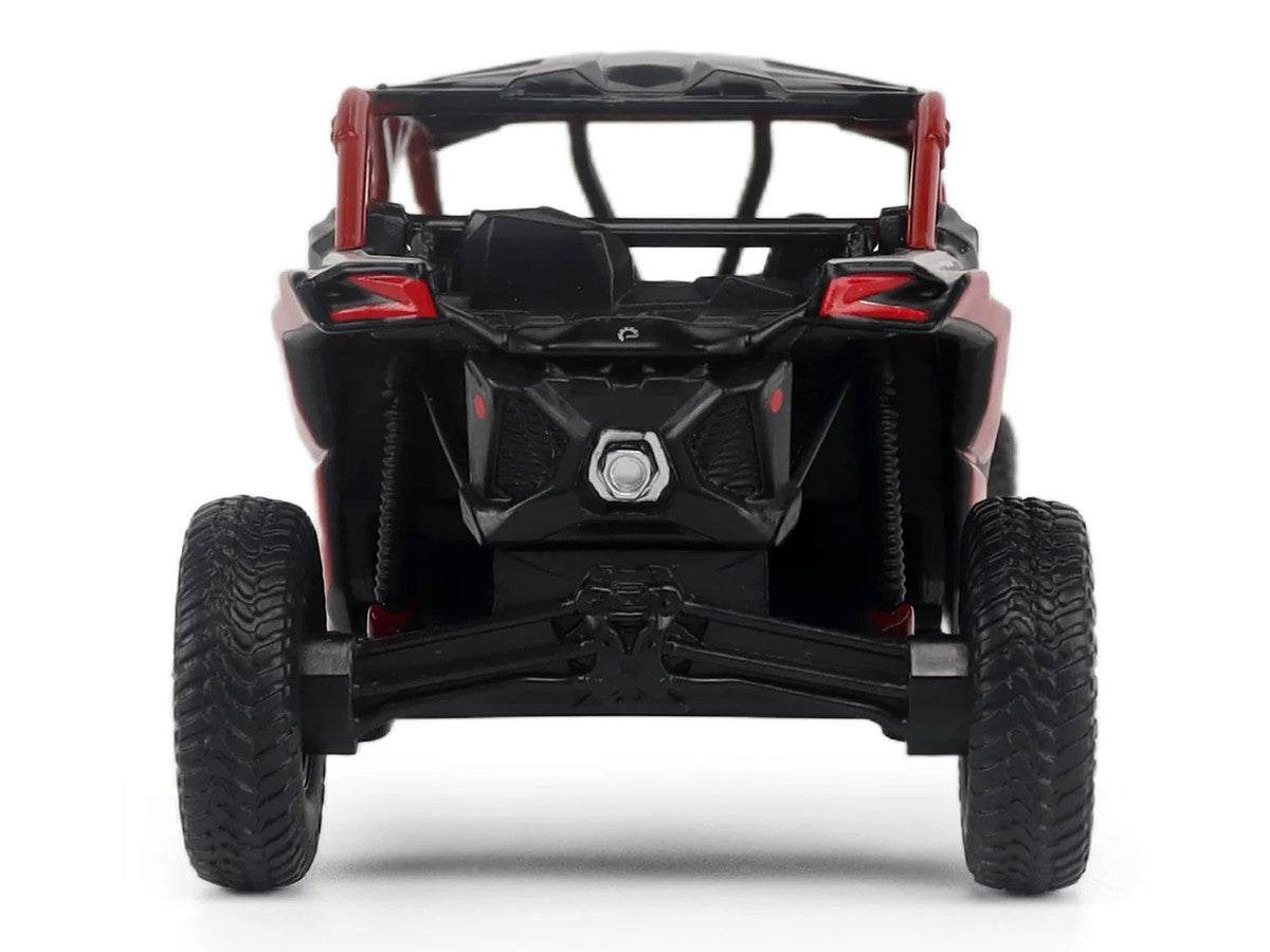 Can-Am Maverick X3 MAX X RC Turbo RR Gray and Red 1/32 Diecast Model by BRP Models