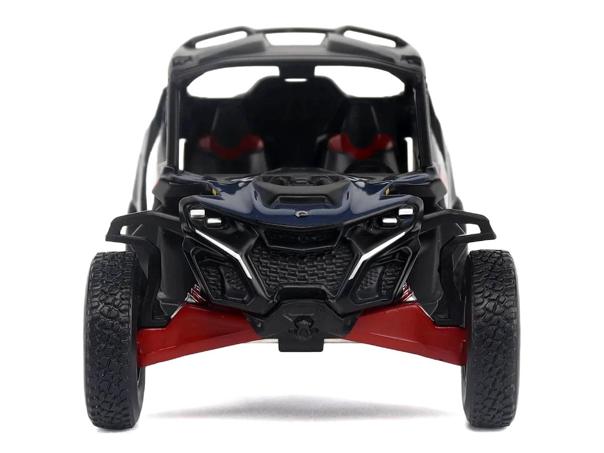 Can-Am Maverick R X RS with Smart-Shox Dark Blue and Red 1/32 Diecast Model by BRP Models
