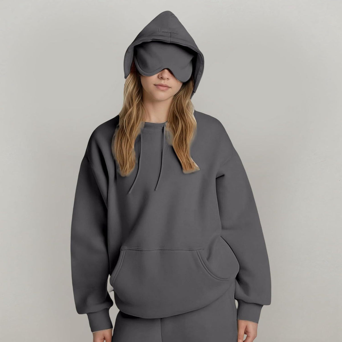 Women's Fashion Solid Color Hooded Top