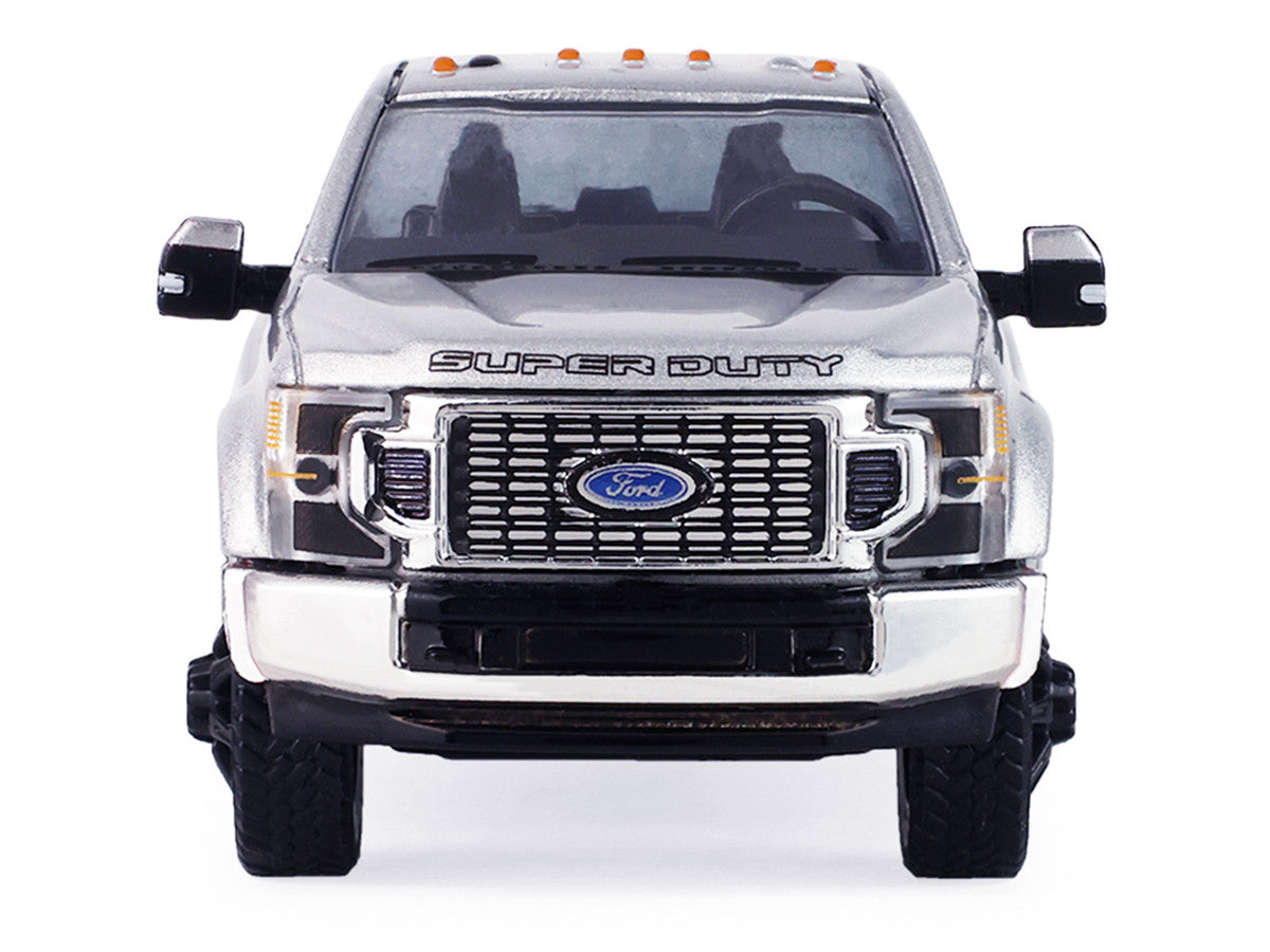 2022 Ford F-450 Super Duty Pickup Truck Iconic Silver Metallic "Auto Mall" Series 8 1/64 Diecast Model Car by Greenlight
