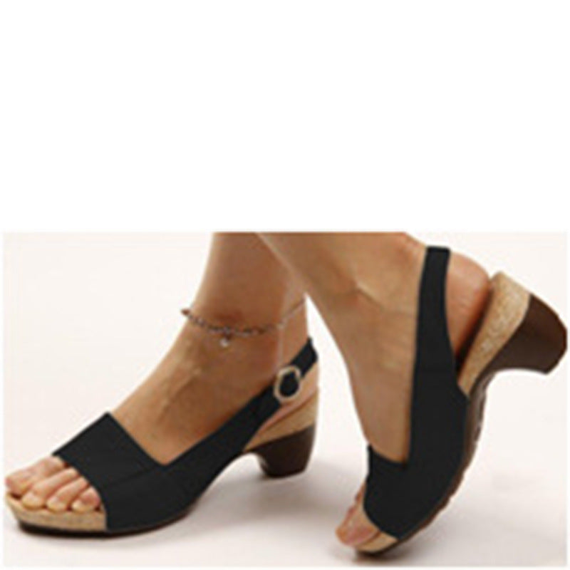 European And American Large Size Women's Wedge Heel Spring And Summer Casual Shoes