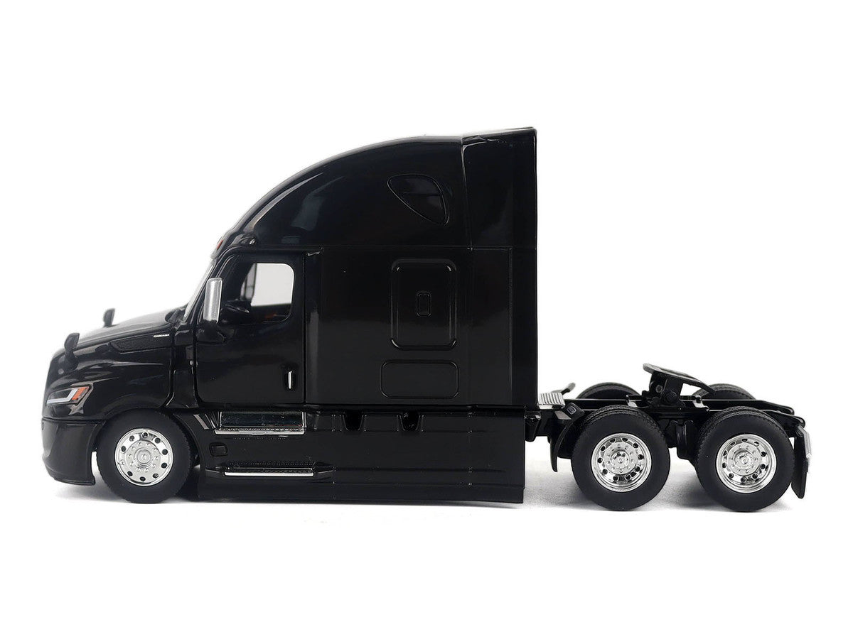 2025 Freightliner Cascadia Gen-5 Sleeper Cab Truck Tractor Night-Shift Black "Transport Series" 1/50 Diecast Model by Diecast Masters