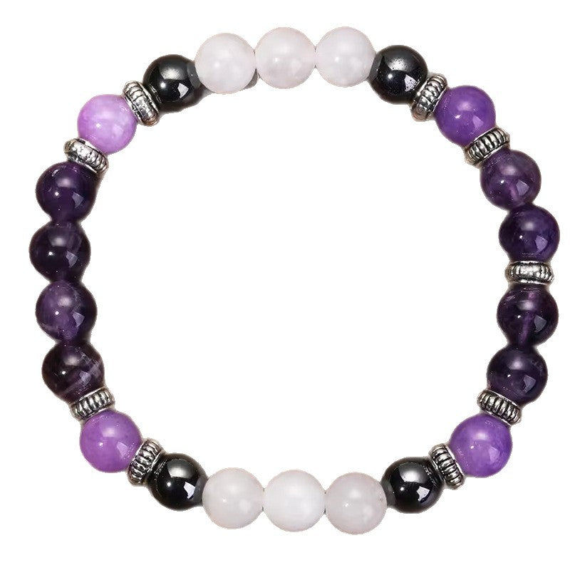 Crystal Tiger Eye Colored Beaded Bracelet