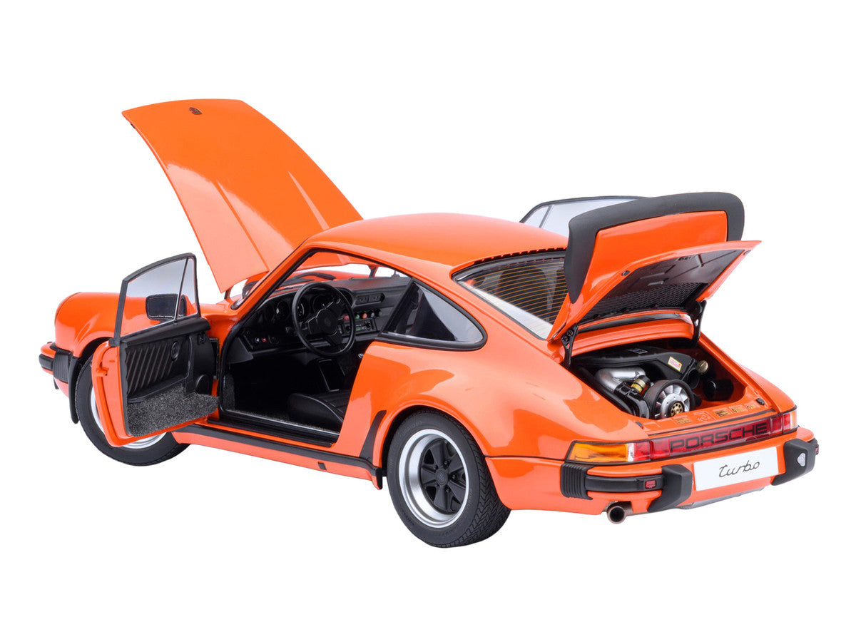 Porsche 911 Turbo 3.0 (930) Continental Orange 1/18 Model Car by Autoart