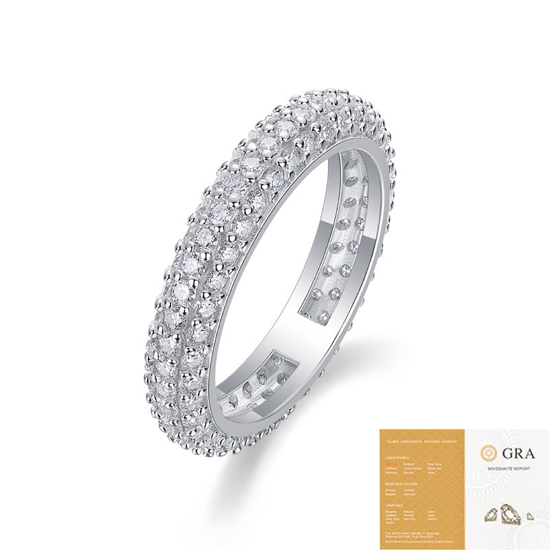 S925 Silver Ring Moissanite Ring