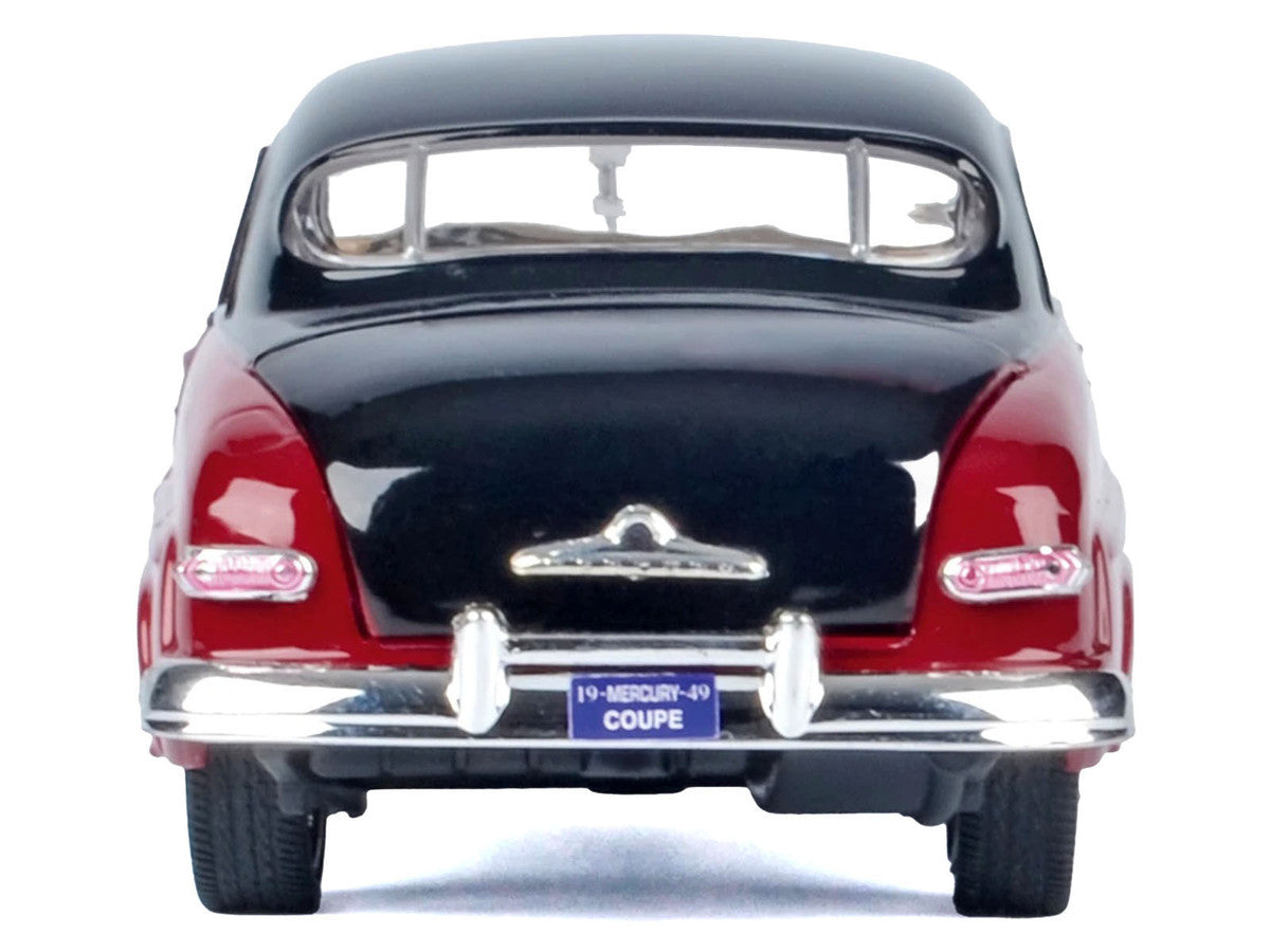 1949 Mercury Coupe Red Metallic with Black Top and Gray Graphics "Kult Klassics" Series 1/24 Diecast Model Car by Motormax