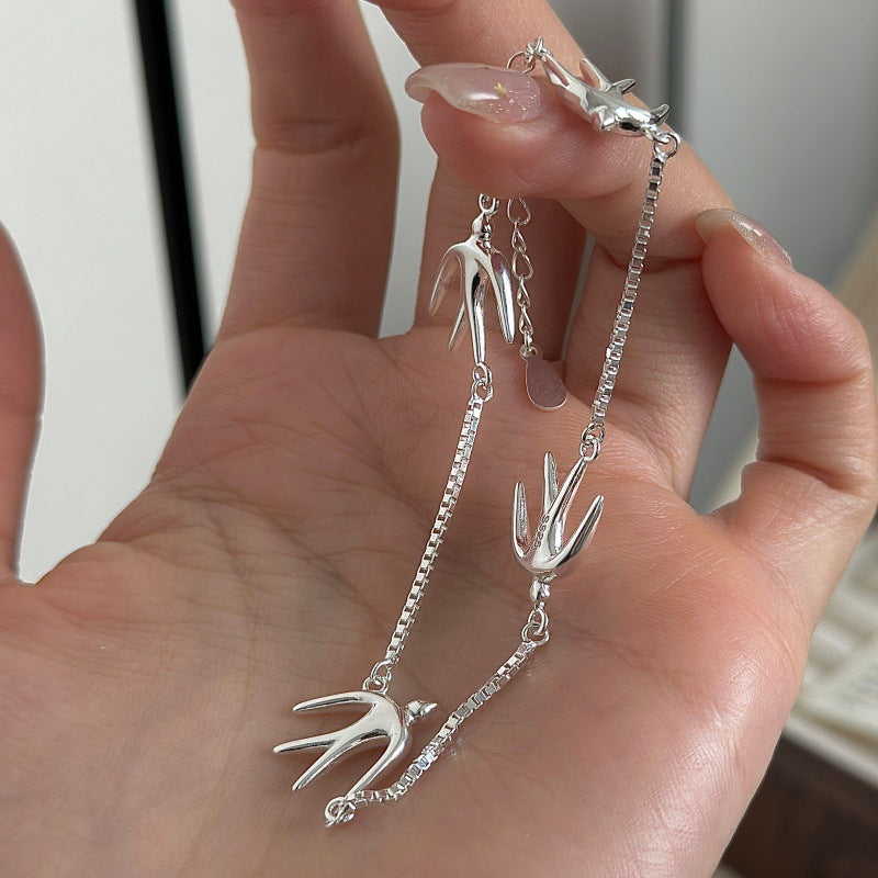 S925 Sterling Silver Swallow Bracelet