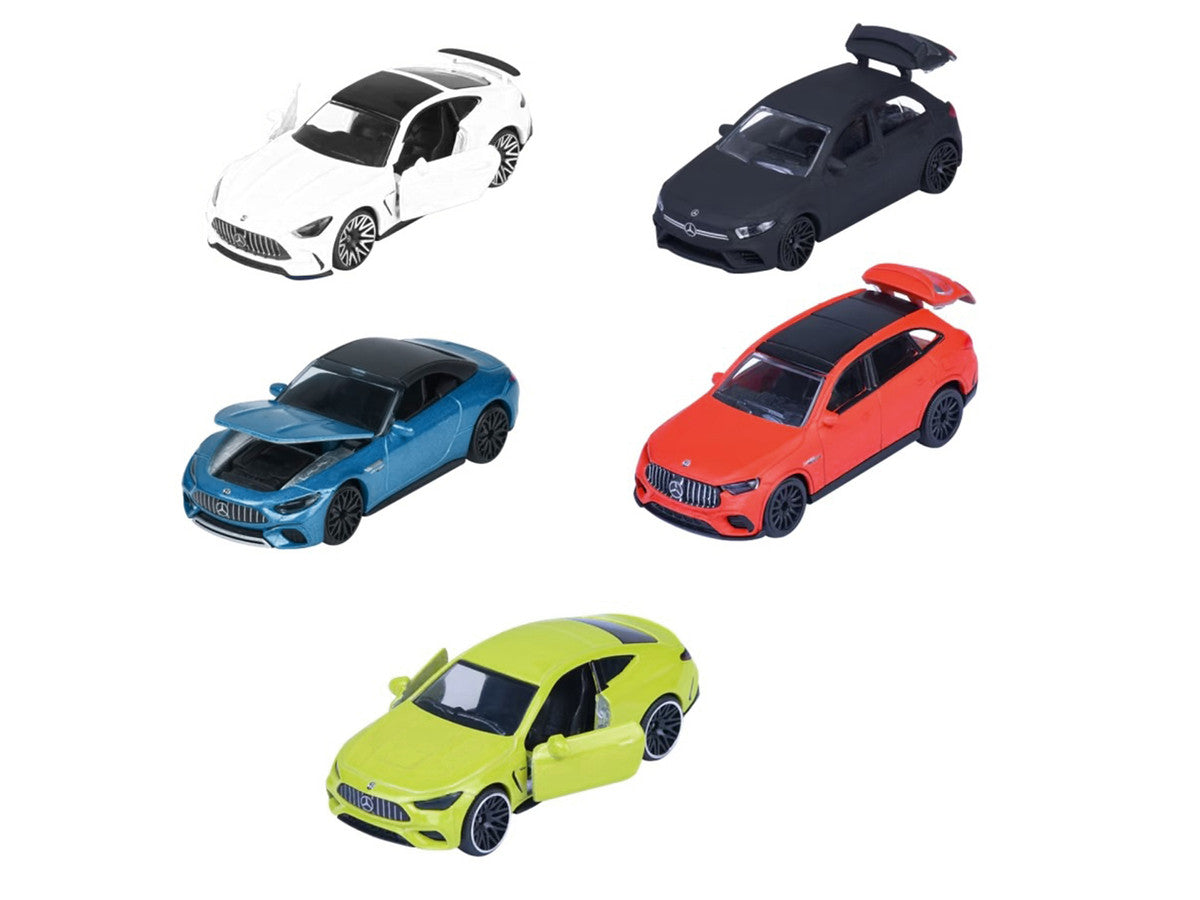 "Mercedes-AMG" 5 Piece Set 1/64 Diecast Model Cars by Majorette