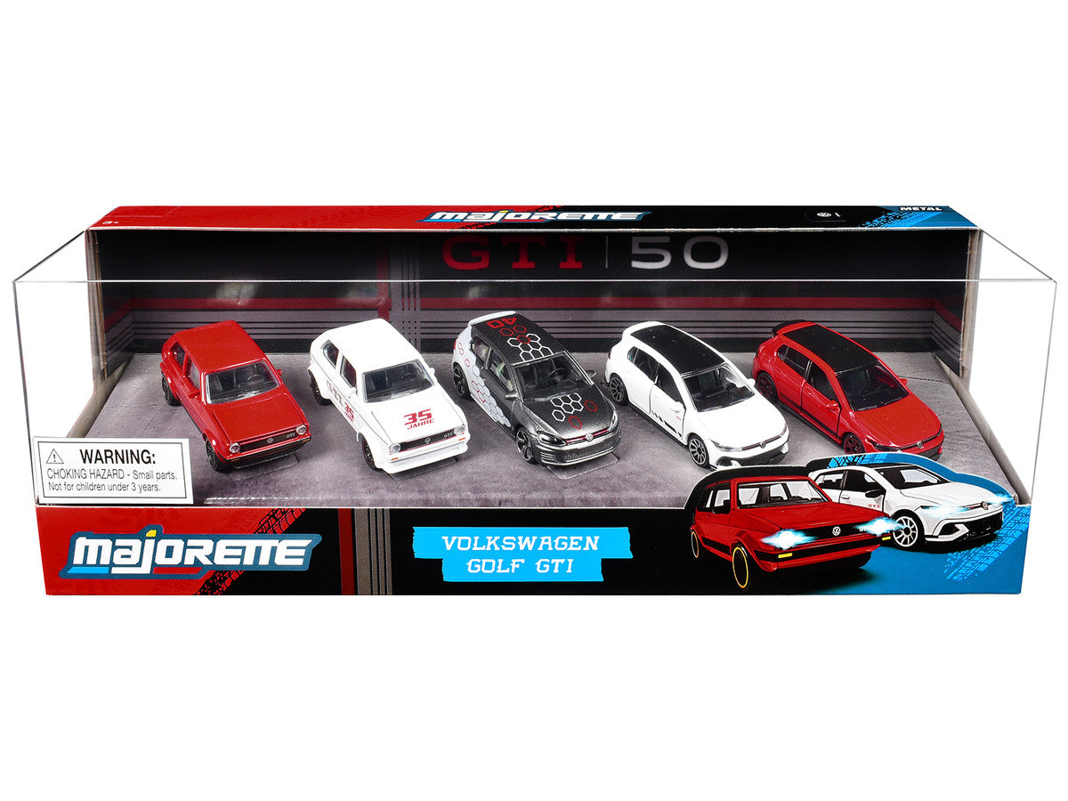 "Volkswagen Gold GTI" 5 Piece Set 1/64 Diecast Model Cars by Majorette