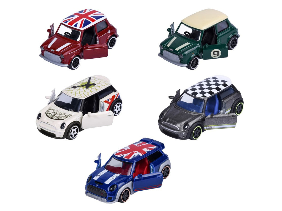 "Mini Icons" 5 Piece Set 1/64 Diecast Model Cars by Majorette