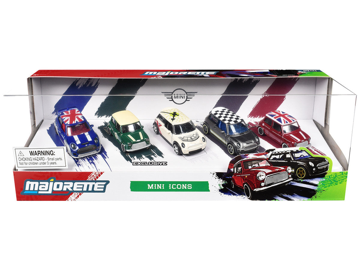 "Mini Icons" 5 Piece Set 1/64 Diecast Model Cars by Majorette