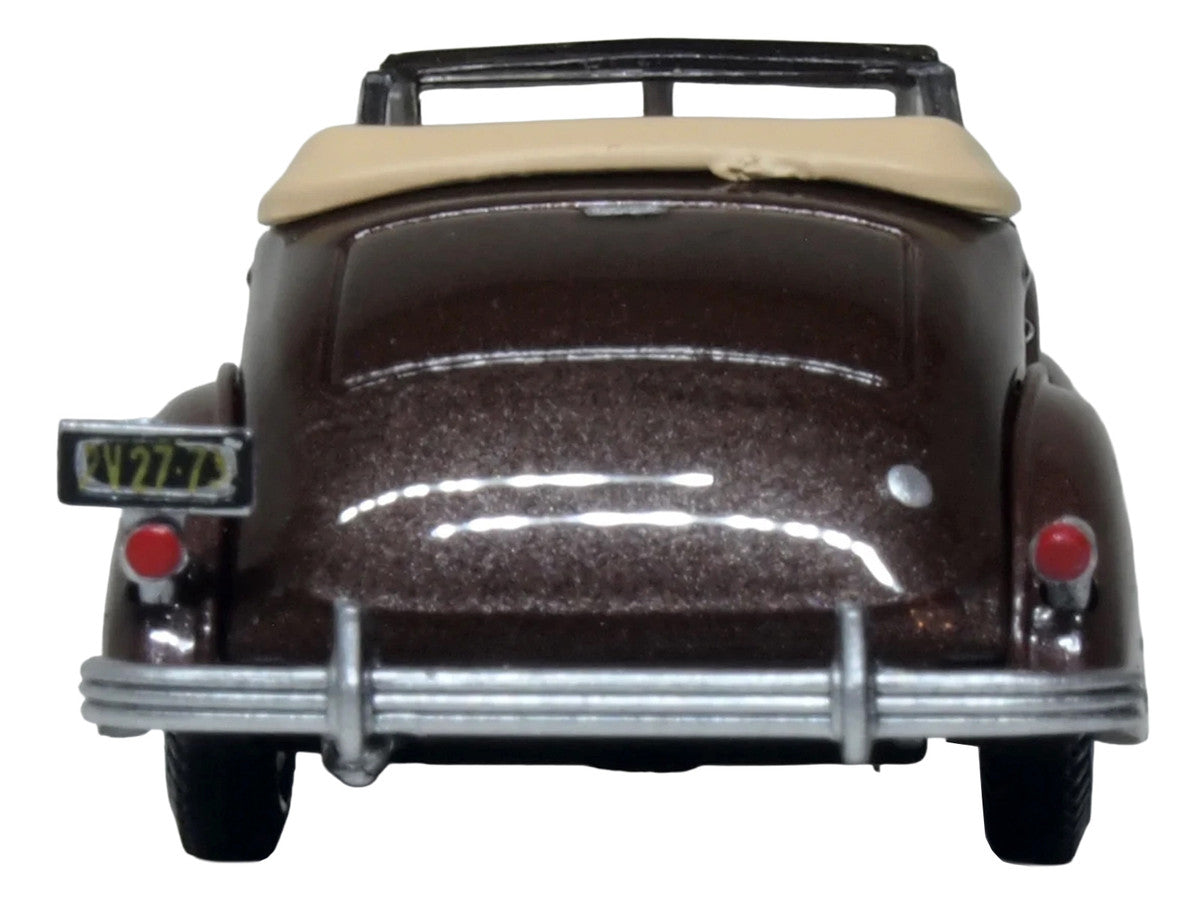 1936 Buick Special Convertible Bengal Brown Metallic 1/87 (HO) Scale Diecast Model Car by Oxford Diecast