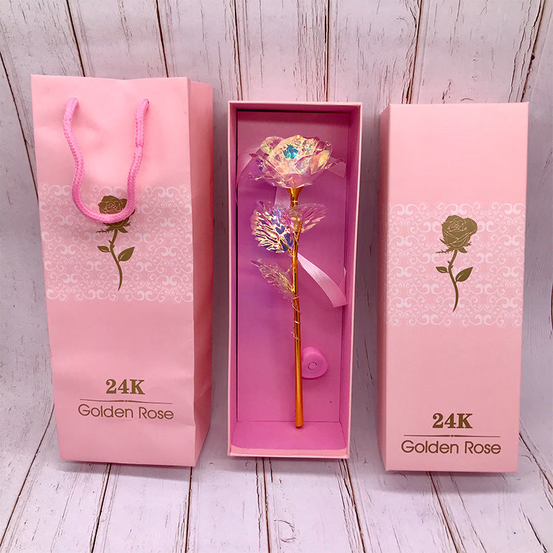 24K Glow Rose Gift Set for Mother's Day or Valentine's