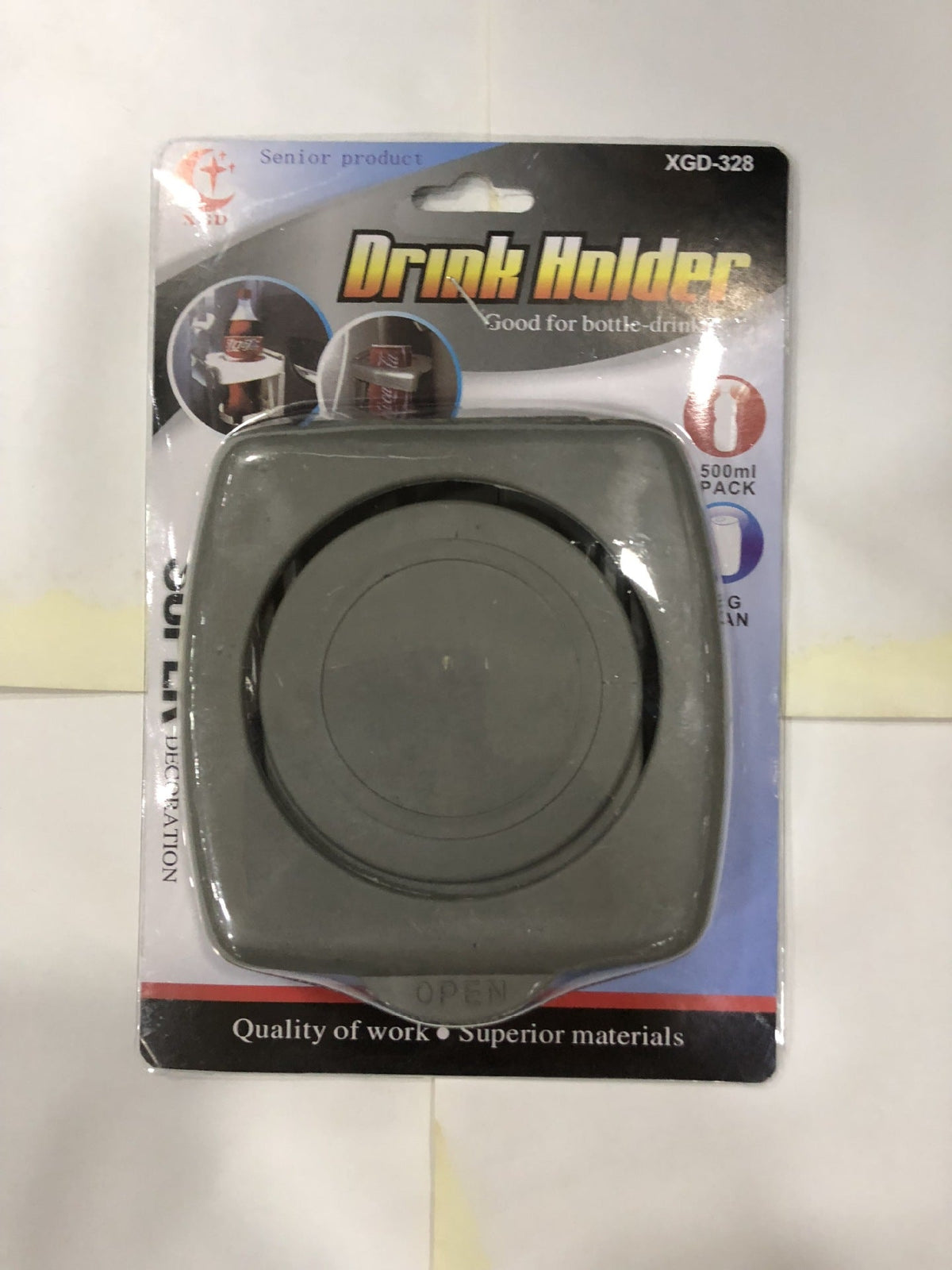 Car Cup Holder with Folding Water Bottle