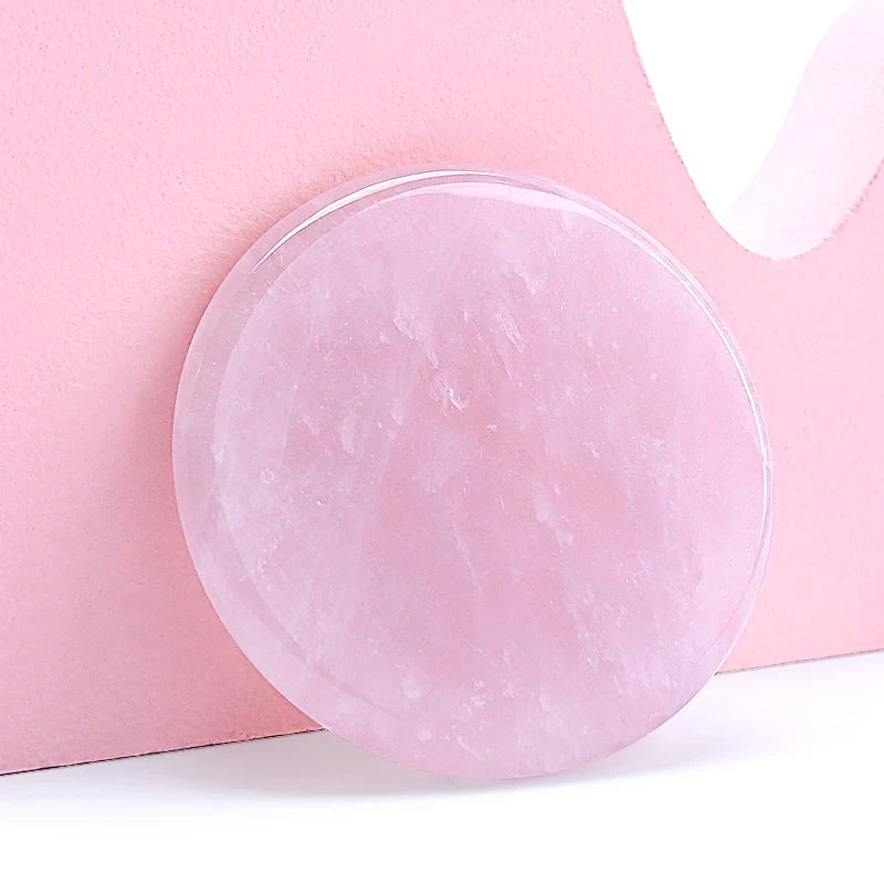 Glue Pallet Eyelashes Extensions Pink Green Jade Stone Reusable False Eye Lashes Adhesive Pallet Pad Holder Makeup Accessories