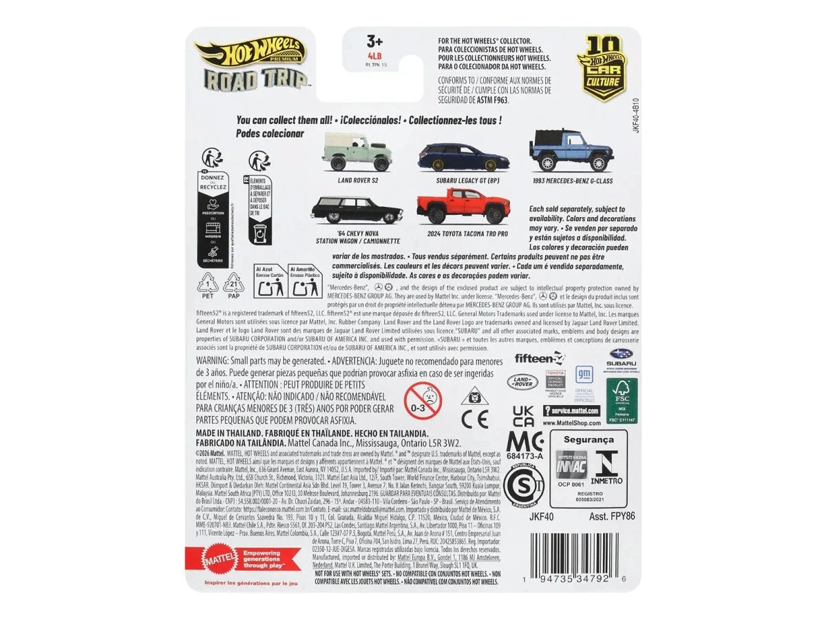 2024 Toyota Tacoma TRD PRO Pickup Truck Red "Road Trip" Series Diecast Model Car by Hot Wheels