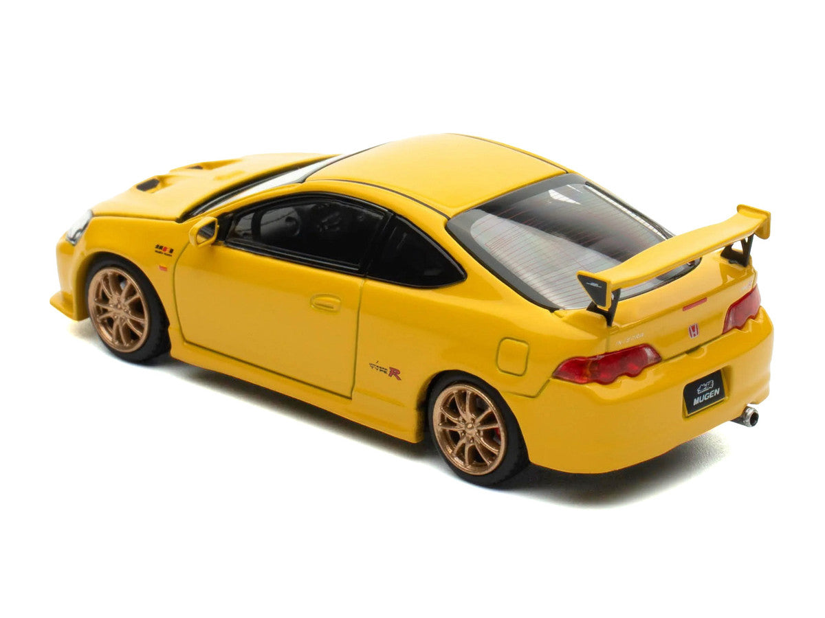 Honda Integra Type R (DC5) MUGEN RHD (Right Hand Drive) Phoenix Yellow 1/64 Diecast Model Car by MotorHelix