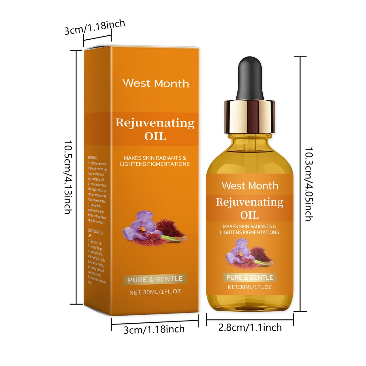 Saffron Serum Anti Wrinkle Lifting Firm Moisturize Smooth Soften Increasing Skin Elasticity Prevent Dryness Facial Essential Oil