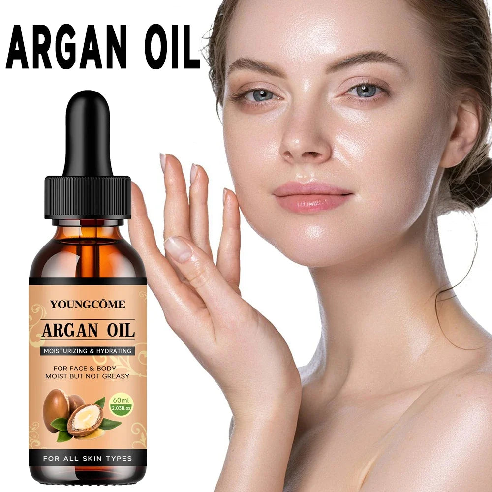 Moroccan Argan Oil Hair Serum Lightweight Hair Oil Mist For Split Ends, Frizzy Hair And Flyaways, Hair Oil Repair- Gloss Shine