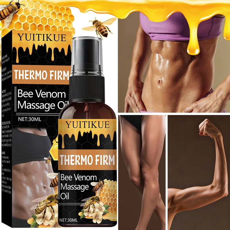 YUITIKUE Firming Bee Venom Massage Oil for joint and muscle relief, barrier-strengthening hydration, and knee body massage
