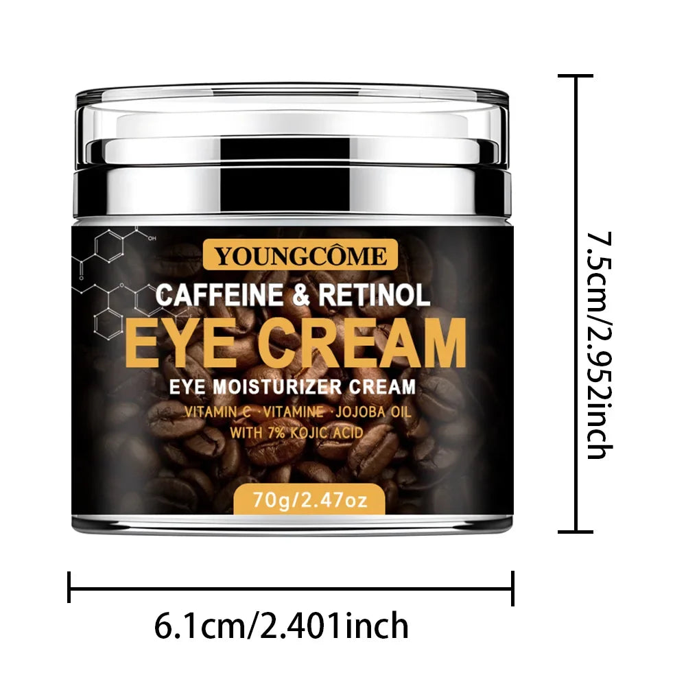 Caffeine Eye Cream Fade Dark Circles Eye Cream Firming Removal Puffiness Moisturizing Lightening Anti-aging Eye Cream