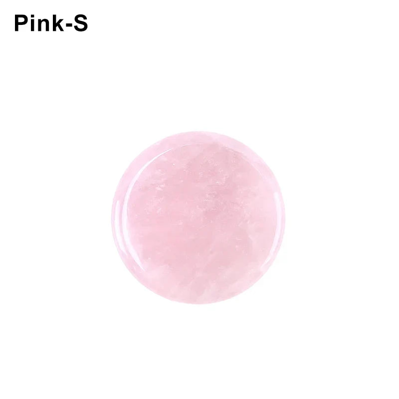 Glue Pallet Eyelashes Extensions Pink Green Jade Stone Reusable False Eye Lashes Adhesive Pallet Pad Holder Makeup Accessories