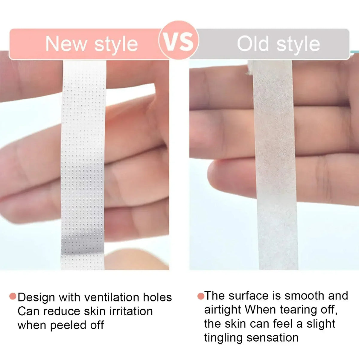 2/3/5 /6Rolls Lint Free Under Eye Pads Breathable Insulating Tape for Eyelash Extension Non-woven Tape Paper Eyelash Patch