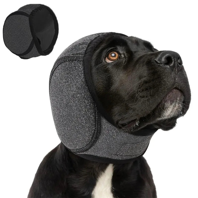 Waterproof Noise Cancelling Dog Ear Muffs for Swimming & Grooming - Calming Hood To Relieve Pet Anxiety & Prevent Shock