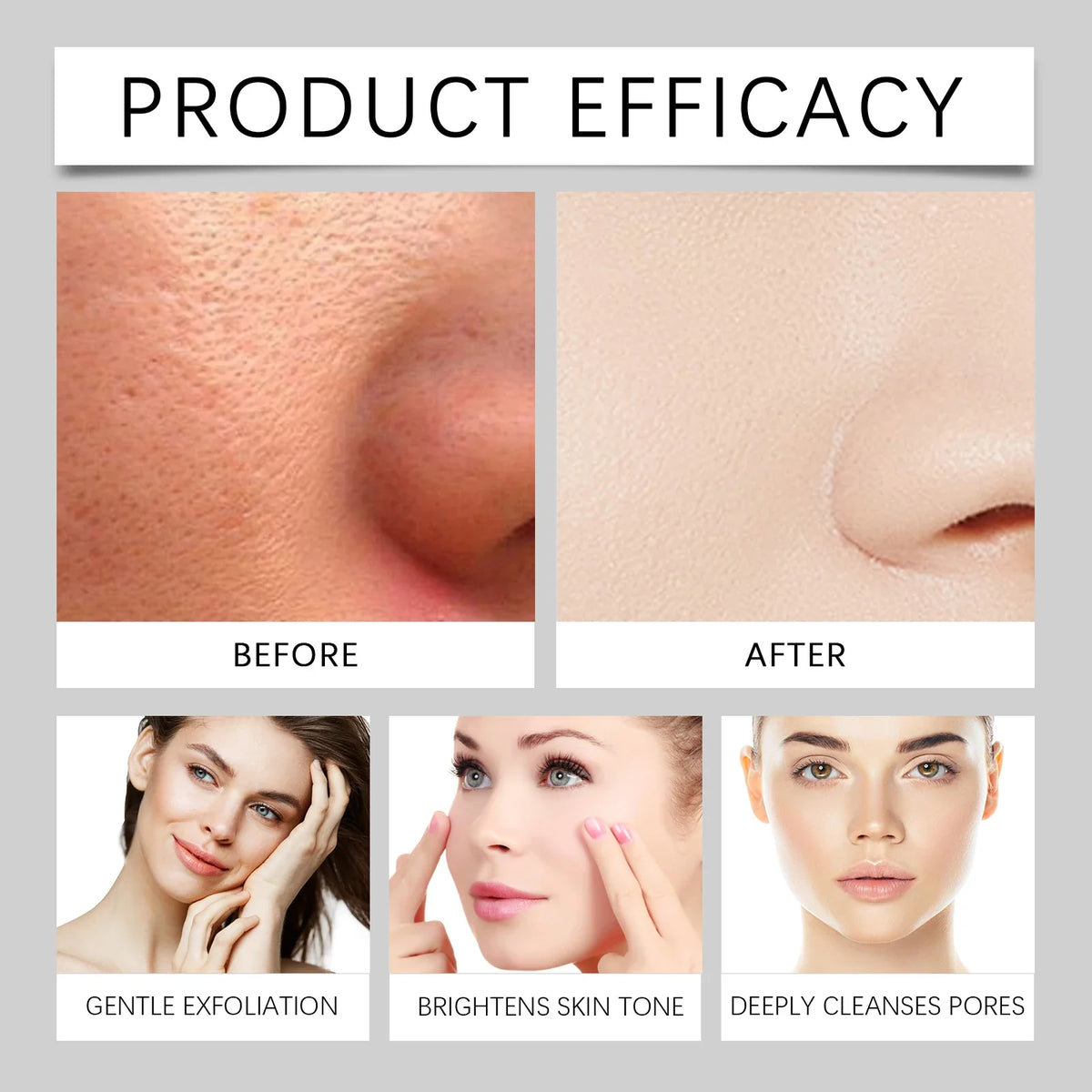 Rice Serum for Face Hydrating Brighten Skin Repair Smooth Facial Essence Gentle Exfoliation Remove Blackheads Collagen Ampoules