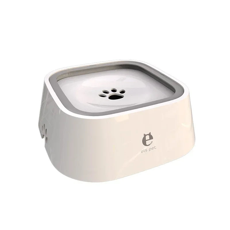 Pet Floating Water Bowl, Cat Dog Anti-spill Drinking Bowl No Wet Mouth, Removable Easy Clean Dustproof Pet Supplies