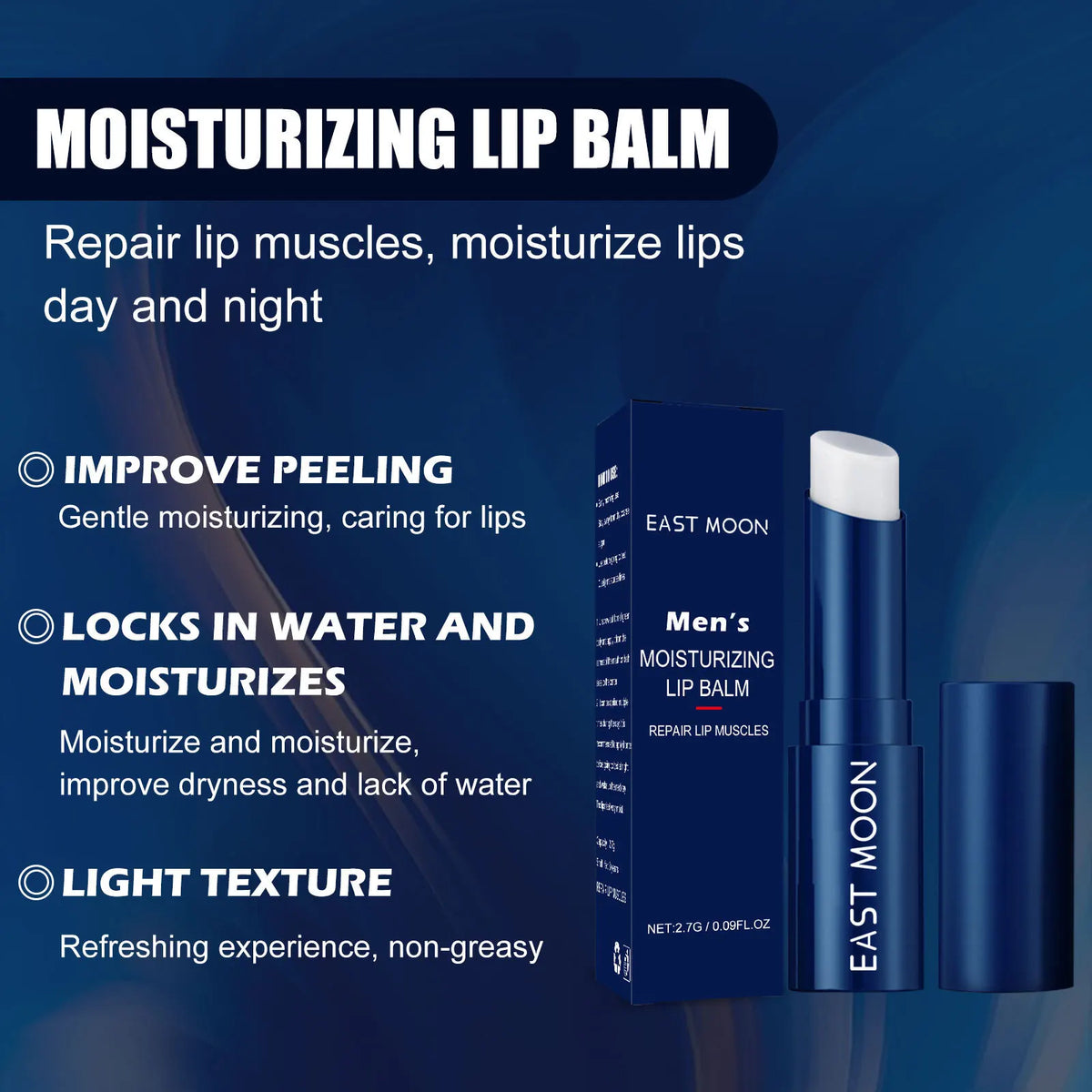 Men's Lip Balm, Exfoliating, Lip Protection, Anti-chapped Lips, Hydrating, Moisturizing, Lip Care