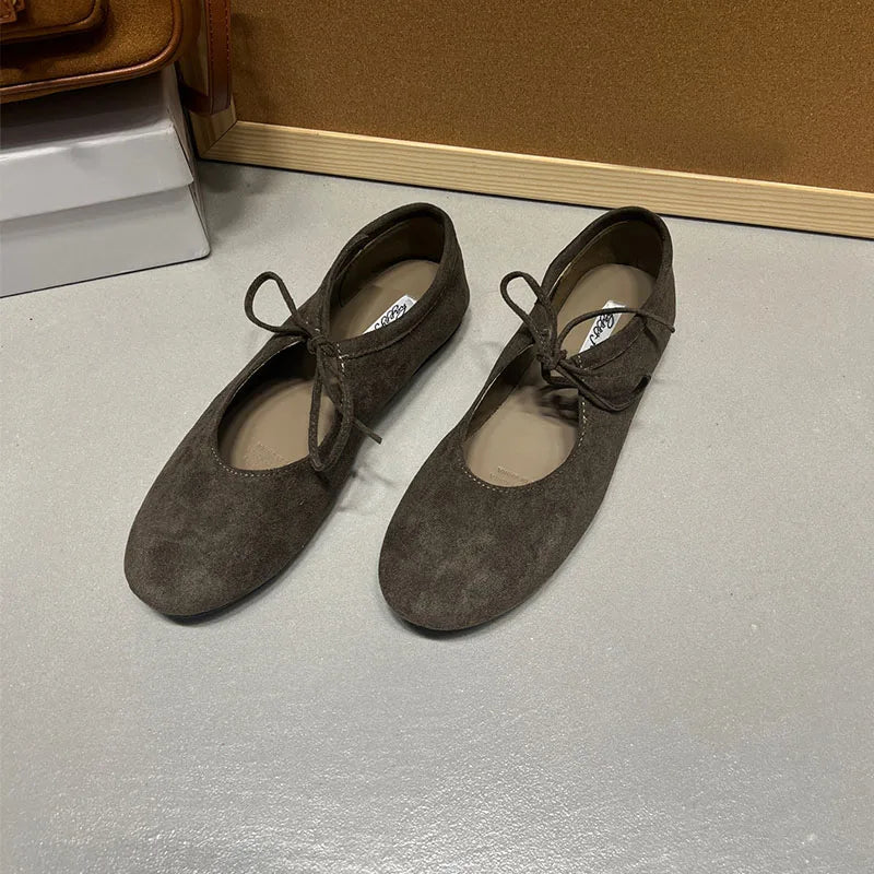 Fashion Butterfly-Knot Women Flats With Shoes Casual Female Soft Footwear Round Toe Ladies Flats Slip On Shoes