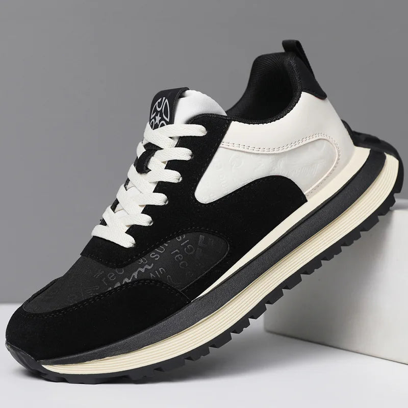 Men Shoes 2025 Spring Autumn New Fashion Comfortable Height Increase Casual Running Shoes Breathable Non Slip Platform Sneakers
