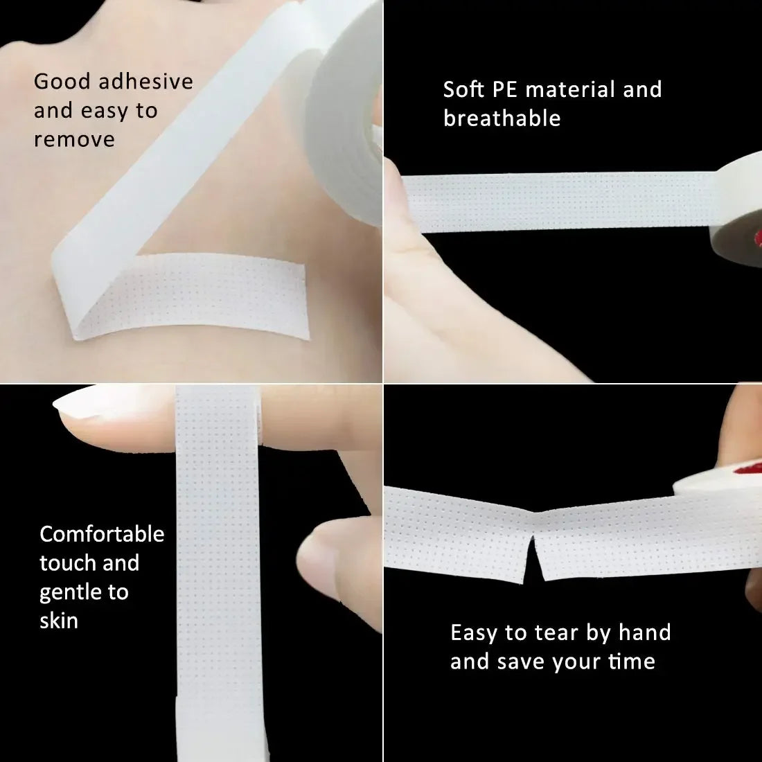 2/3/5 /6Rolls Lint Free Under Eye Pads Breathable Insulating Tape for Eyelash Extension Non-woven Tape Paper Eyelash Patch