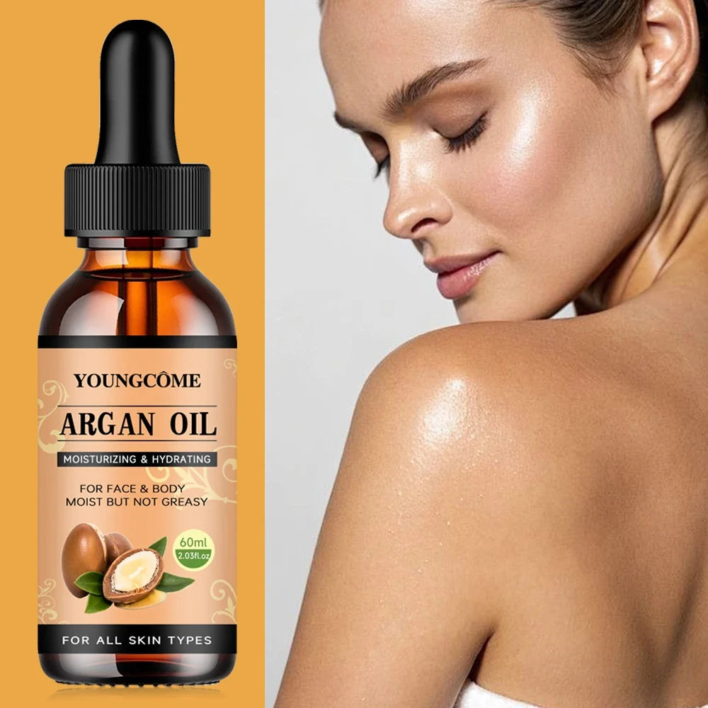 Moroccan Argan Oil Hair Serum Lightweight Hair Oil Mist For Split Ends, Frizzy Hair And Flyaways, Hair Oil Repair- Gloss Shine