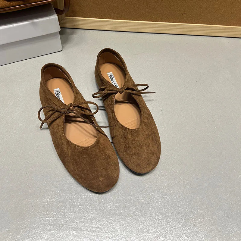 Fashion Butterfly-Knot Women Flats With Shoes Casual Female Soft Footwear Round Toe Ladies Flats Slip On Shoes