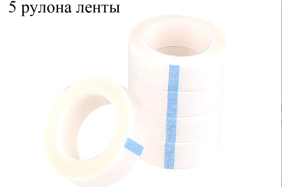2/3/5 /6Rolls Lint Free Under Eye Pads Breathable Insulating Tape for Eyelash Extension Non-woven Tape Paper Eyelash Patch